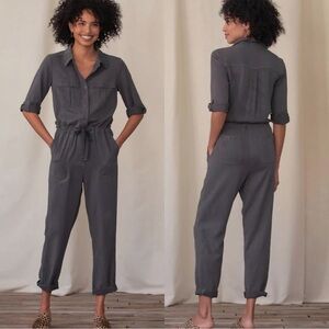 Sundance All Roads Jumpsuit Roll-tab Sleeve Womens Sz Large